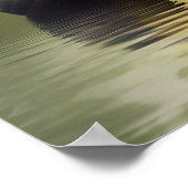 Zwarte haarballonnen vortex poster (Hoek)