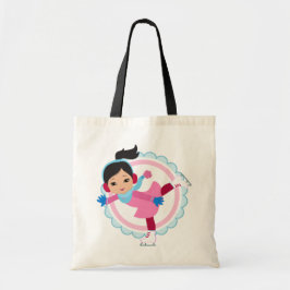 Zwarte haarijsSkater - Wintersportskater Tote Bag