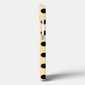 Zwarte haarpunten op bleek geel Hoesje-Mate iPhone Case-Mate iPhone Case (Achterkant / Links)