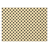 Zwarte haarpunten op bleek geel tafelkleed (Voorkant (Horizontaal))