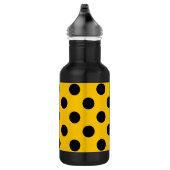 Zwarte haarpunten op geel waterfles  (Rechts)