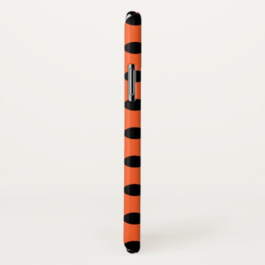 Zwarte haarpunten op oranje Case-Mate iPhone case (Achterkant / rechts)