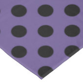 Zwarte haarpunten op ultraviolet tafelkleed (Gekanteld)