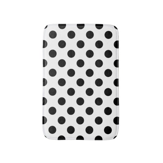 Zwarte haarpunten op wit badmat (Voorkant Verticaal)