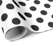 Zwarte haarpunten op wit cadeaupapier (Rol Hoek)