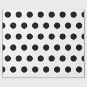 Zwarte haarpunten op wit cadeaupapier (Vlak)