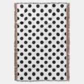 Zwarte haarpunten op wit deken (Voorkant Verticaal)