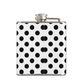 Zwarte haarpunten op wit heupfles (Achterkant)