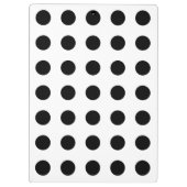 Zwarte haarpunten op wit klembord (Achterkant)