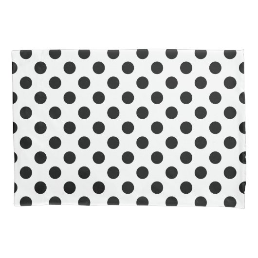 Zwarte haarpunten op wit kussensloop (Voorkant)