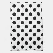Zwarte haarpunten op wit theedoek (Verticaal)