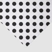 Zwarte haarpunten op wit tissuepapier (Detail)