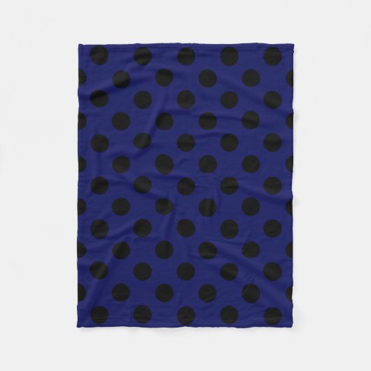 Zwarte haarstaartstippen op blauw fleece deken (Voorkant)