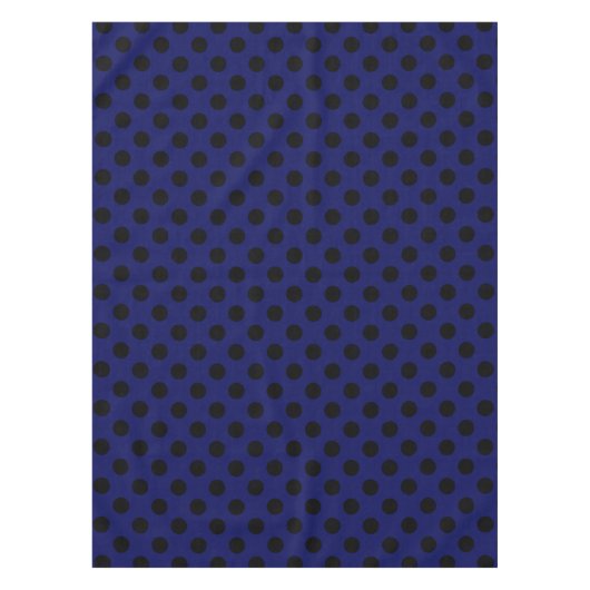 Zwarte haarstaartstippen op blauw tafelkleed (Voorkant)