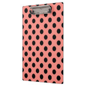 Zwarte haarstaartstippen op perziken klembord (Links)