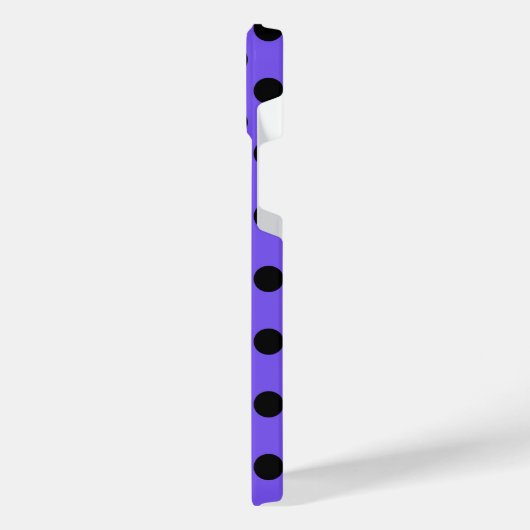 Zwarte haarvlekken op de rand iPhone hoesje (Linkerkant)