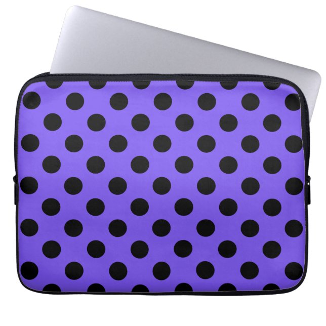Zwarte haarvlekken op de rand laptop sleeve (Voorkant)