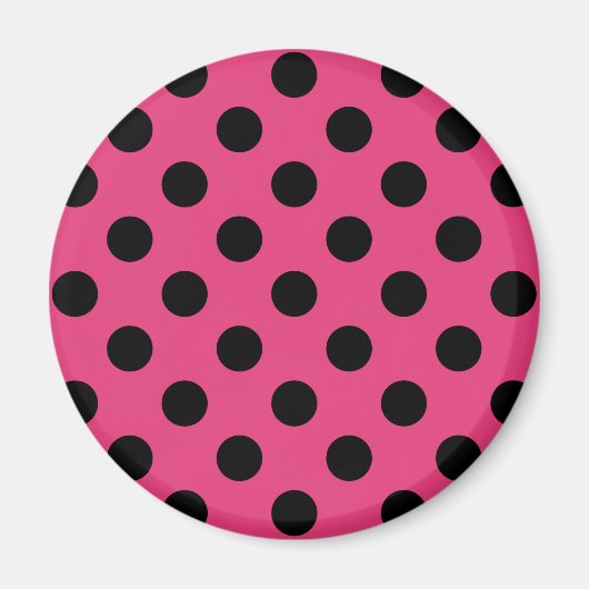 Zwarte haarvlekken op fuchsia magneet (Voorkant)
