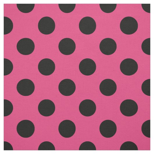 Zwarte haarvlekken op fuchsia stof (Swatch)