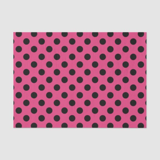 Zwarte haarvlekken op fuchsia tissuepapier (Voorkant)