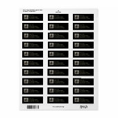 Zwarte Hagedis Etiket (Full Sheet)