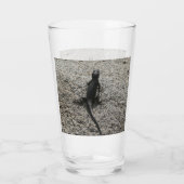 Zwarte Hagedis Glas (Achterkant)
