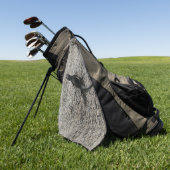 Zwarte Hagedis Golfhanddoek (Groen)