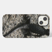 Zwarte Hagedis iPhone Hoesje (Achterkant horizontaal)