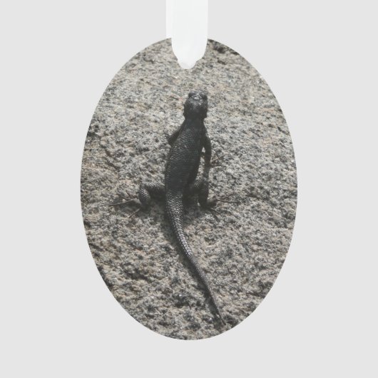 Zwarte Hagedis Ornament (voorkant)