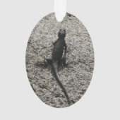 Zwarte Hagedis Ornament (achterkant)