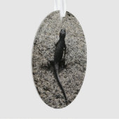Zwarte Hagedis Ornament (voorkant)