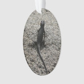 Zwarte Hagedis Ornament (voorkant)