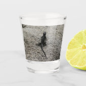 Zwarte Hagedis Shot Glas (Voorkant)