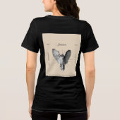 zwarte half mouw t-shirt voor vrouwen (Achterkant)