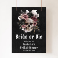 Zwarte Halloween Bloemen Schedel Vrijgezellenfeest