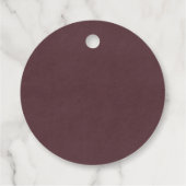 Zwarte Halloween Bloemenschedel Gotische Bruiloft  Bedankjes Labels (Achterkant)