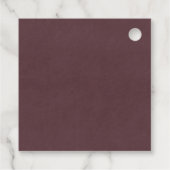 Zwarte Halloween Bloemenskelet Gotische Bruidsdouc Bedankjes Labels (Achterkant)