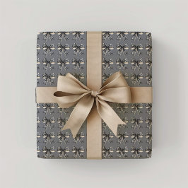 Zwarte Halloween Bows Cadeaupapier