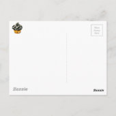 Zwarte Halloween Cupcake met kleine schedels Briefkaart (Achterkant)