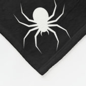 Zwarte Halloween enge vleermuizen en spinnen patro Fleece Deken (Hoek)