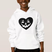 zwarte halloween hart gotische valentijnsdag enge (Voorkant)