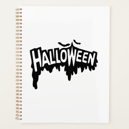 Zwarte Halloween Planner (Voorkant)
