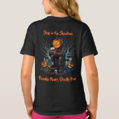 🖤 Zwarte Halloween pompoen Kind T-shirt 🎃 (Achterkant)