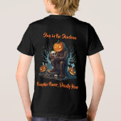 🖤 Zwarte Halloween pompoen Kind T-shirt 🎃 (Achterkant)