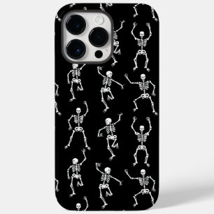 Zwarte Halloween skeletten Case-Mate iPhone 14 Pro Max Hoesje