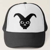 zwarte halloween trucker pet (Voorkant)