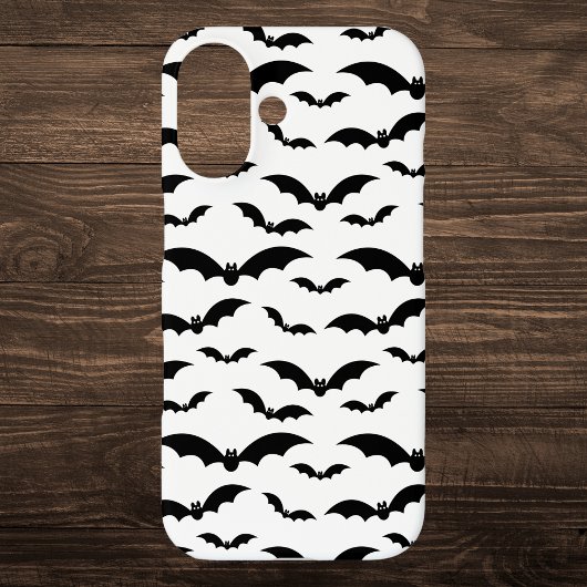 Zwarte Halloween vleermuizen patroon Case-Mate iPhone Case