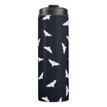 Zwarte Halloween Vleermuizen Thermische Tumbler