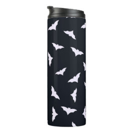 Zwarte Halloween Vleermuizen Thermische Tumbler Thermosbeker
