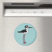 Zwarte hals Stilt Magneet (Insitu (Vaatwasser))
